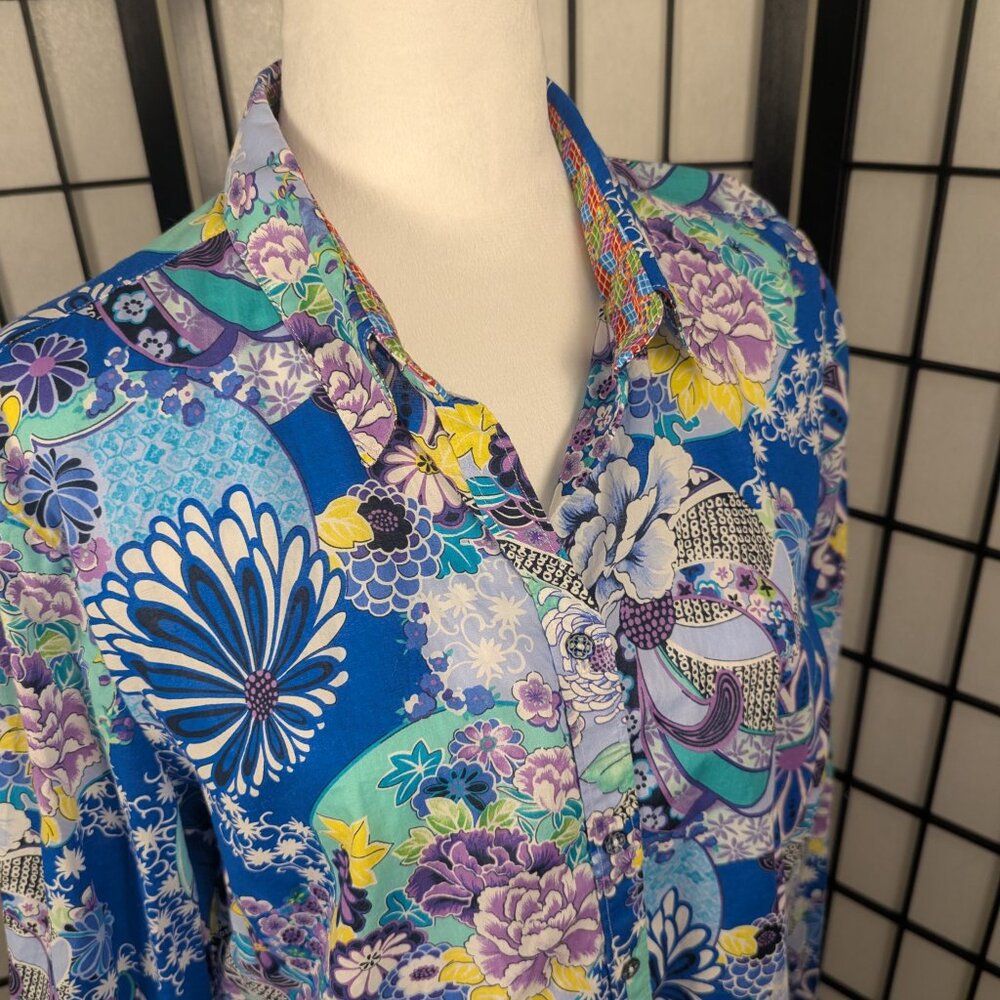 Robert Graham Women's Button Down Sz XL - Picture 3 of 8